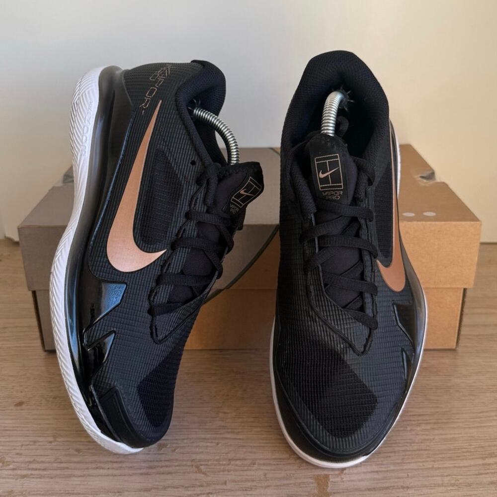 Nike Air Zoom Vapor Pro HC Black/Bronze Women Tennis Shoes CZ0222-024 - Size 7 - Picture 7 of 10